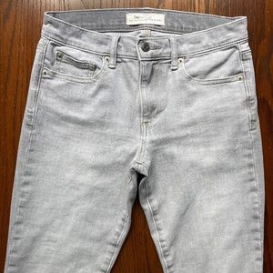 Gray GAP Denim True Skinny Jeans
